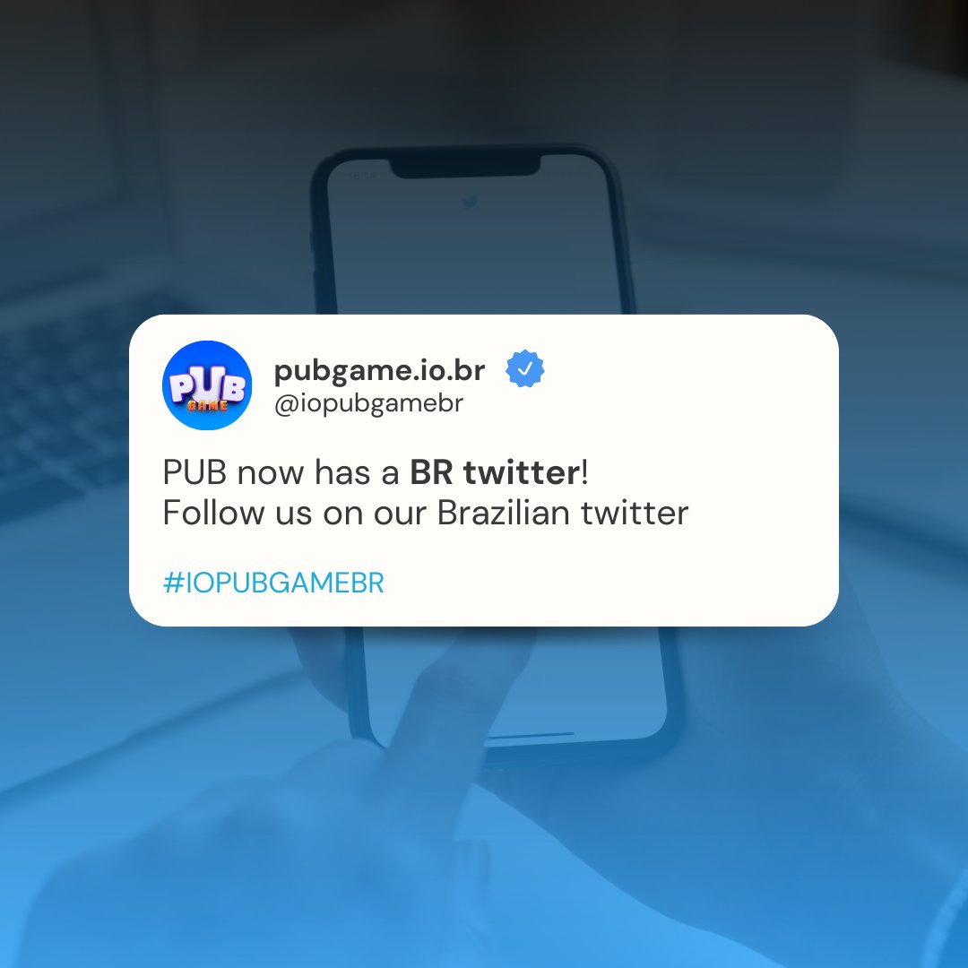 IoPubgame's tweet photo. 🎉 The PUB now has a Twitter in Portuguese! 🇧🇷
Follow us for the latest news about the Web3 revolution!
@IOPUBGAMEBR
#PUBGame #Web3 #PreSale #PubVerse #Cryptocurrency #Blockchain #Inovação #CryptoBrasil #Revolution #PUB #TwitterBR #X #ElonMusk https://t.co/3TsMnMeiLe