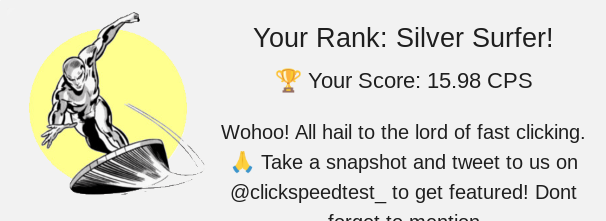 Click Speed Tester (@clickspeedtest_) / X