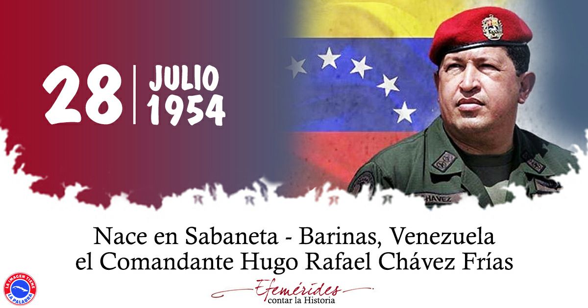 Bolívar de nuestros tiempos  verdadero hijo de America Latina, nuestro mejor amigo el invicto Comandante Hugo Chavez, nació un día como hoy, su pensamiento y acción siempre al lado los humildes, lo sitúan en el altar de los pueblos ¡Gloria eterna a su memoria! #ChavezPorSiempre