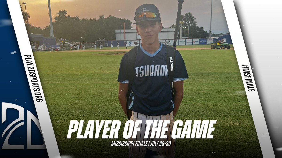 2D Sports Player of the Game (@2dsportspog) on Twitter photo ⭐️ PLAYER OF THE GAME ⭐️
Collin Dupelisis: 2-2 2B 1B 2RBI
Summer Team: Tsunami Baseball
#MSFinale
<a href="/2DsportsMS/">2D Sports Mississippi</a> ⭐️ PLAYER OF THE GAME ⭐️
Collin Dupelisis: 2-2 2B 1B 2RBI
Summer Team: Tsunami Baseball
#MSFinale
<a href="/2DsportsMS/">2D Sports Mississippi</a>