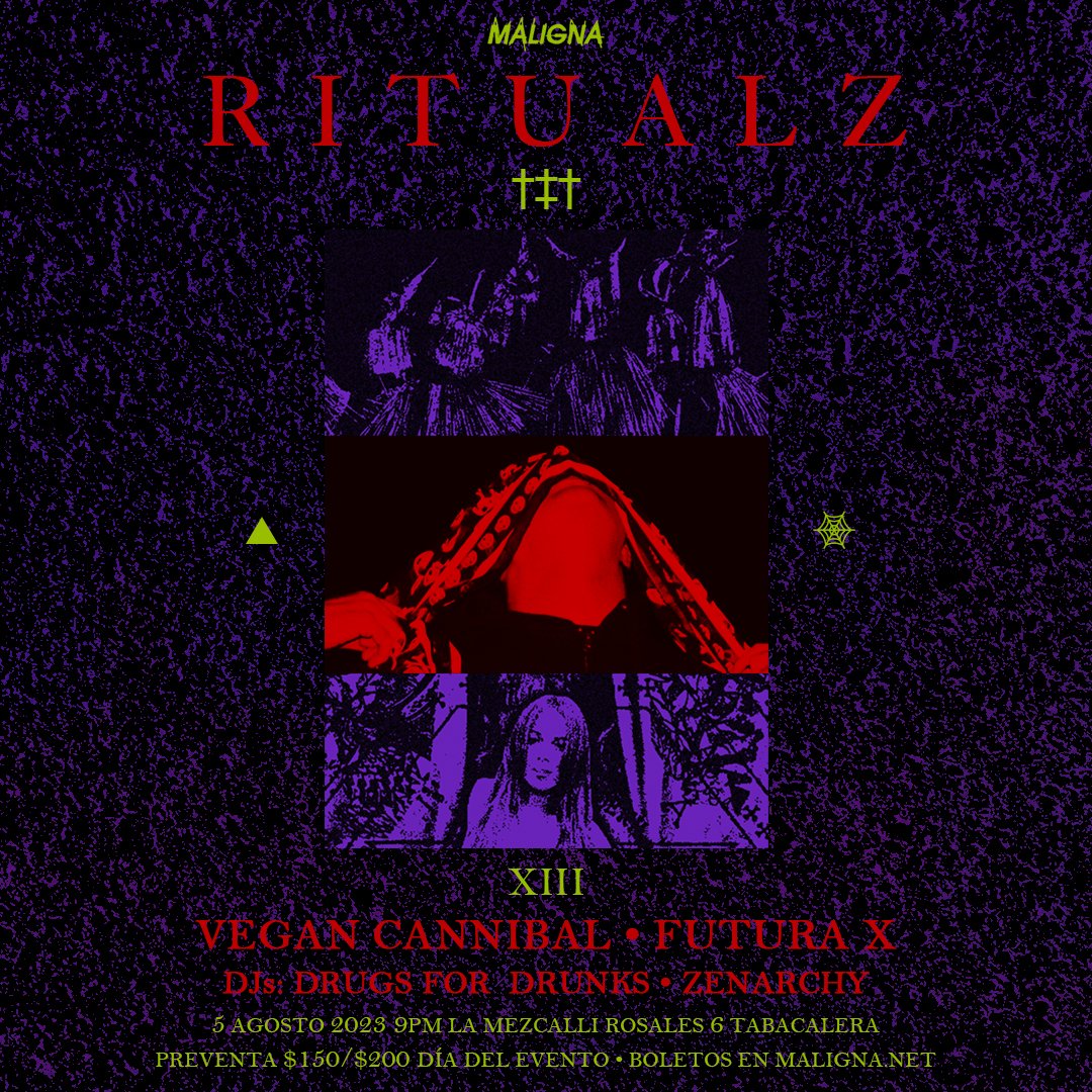 MALIGNAMX's tweet image. AGOSTO 5 CDMX passline.com/eventos/ritual…