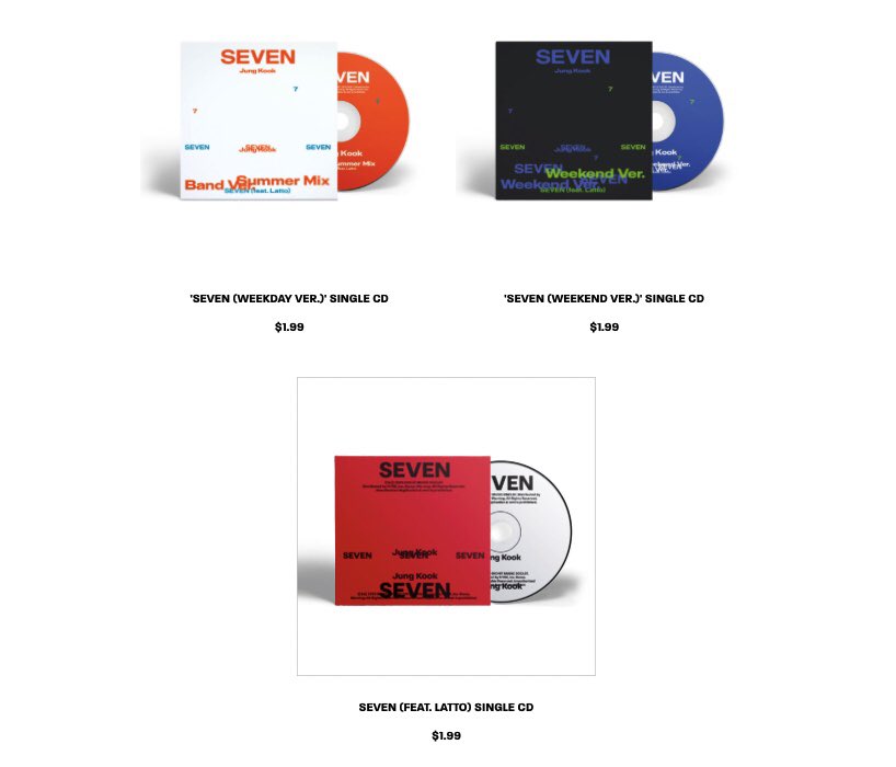 kwaszemei's tweet photo. WTS (secured) - Jung Kook Seven single CD version Original / Weekday / Weekend

1st payment rm28, excluding ems and local postage. Shopee checkout available~ https://t.co/2Pqp5xhtTu

Appreciate your rt, thank you ☺️ #pasarbts #myarmyjual @BTSMarketMY @btsMYshare https://t.co/0cGwtwAWxp