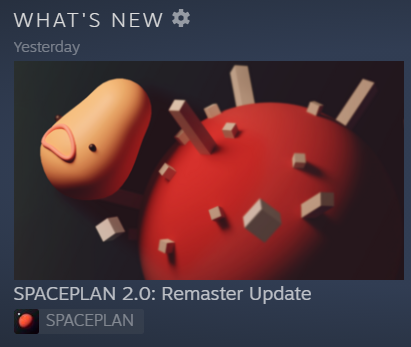 I did not have 'Spaceplan remaster update' on my 2023 bingo card.