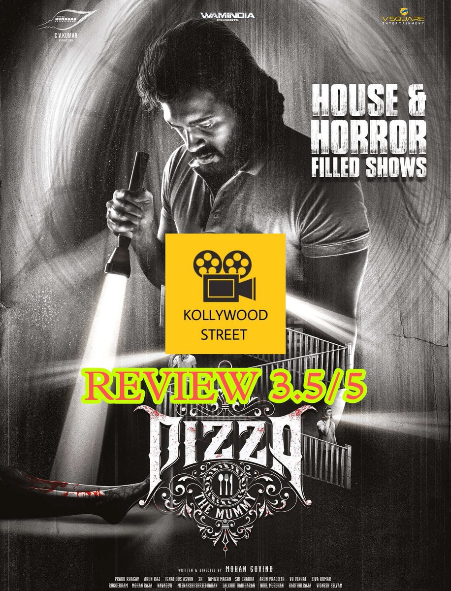 #Pizza3TheMummy - #KollywoodStreet Review (3.5/5) கண்ணியமான பார்க்கக்கூடிய திகில் படம் 👻 @AshwinKakumanu மீண்டும் ஒரு கதாபாத்திரத்தில் பல்வேறு உணர்வுகளுடன் எழுதப்பட்டுள்ளார் 👌🏻மற்றும் @Pavithrah_10 நடிப்பு மற்றும் பிற நடிகர்களால் சீரான நடிப்பு 👏🏻