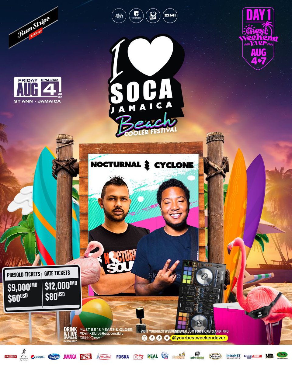 ilovesocaja's tweet image. Get ready to unleash your inner spirit as @nocturnaldjdre
 and @DjCyclone876 takes the stage 🍾