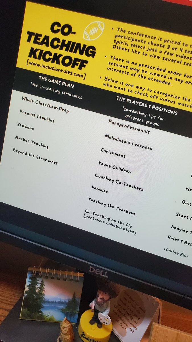 I just registered for the Co-teaching Kickoff!! Can't wait for the fun to start and learn more to help support the teachers I work with! #inclusion Check out inclusionrules.com to get your ticket too!