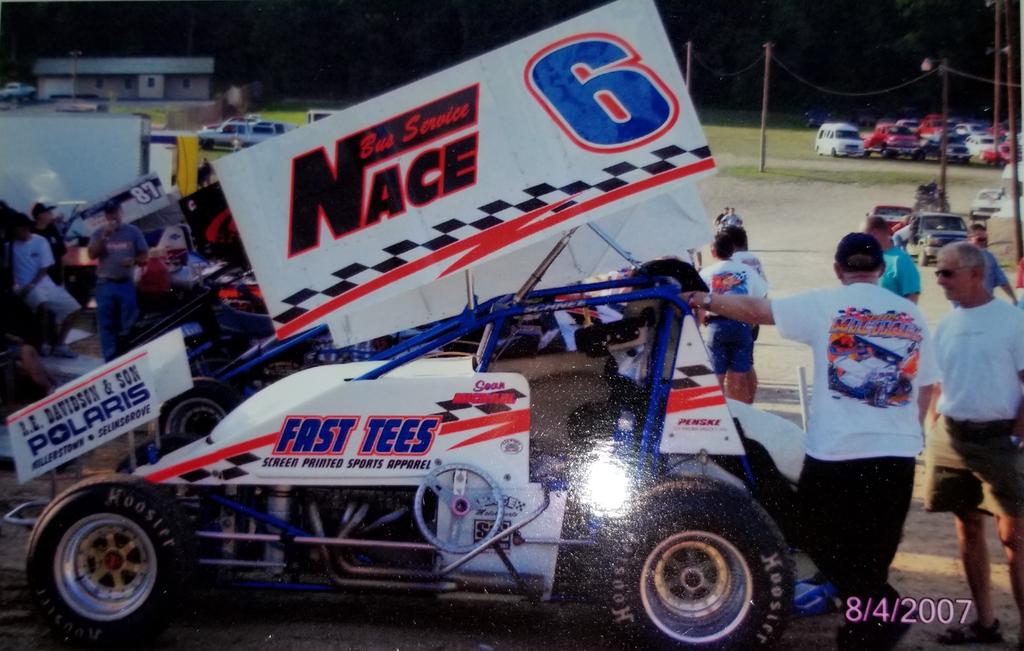 KLyter21's tweet photo. Sean Michael's Jim Nace ride pitside &amp; before winning the inaugural Dream Race in 2007 @PortRoyalSpdway https://t.co/vU327GoQfl