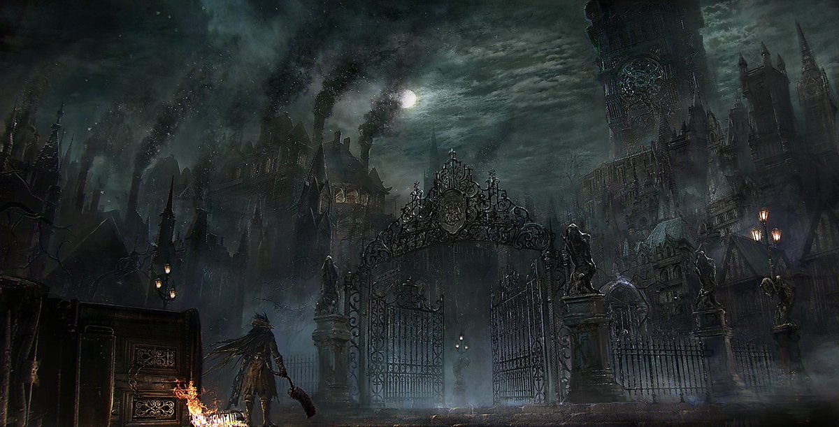 VideoArtGame's tweet photo. Concept art | Bloodborne - Cathedral Ward https://t.co/X9jWK7Xk1c