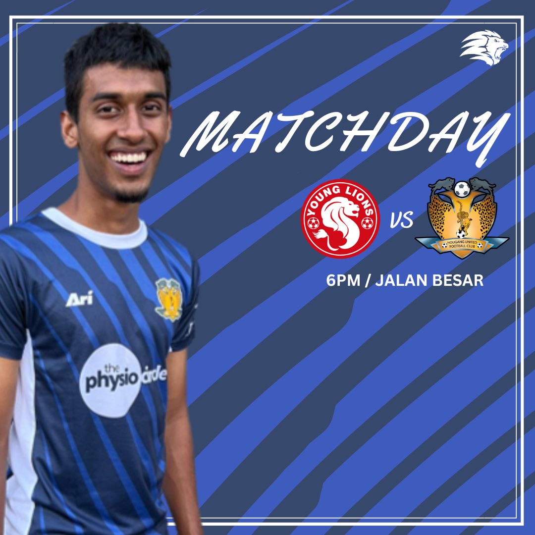 HougangUnited's tweet photo. 𝑴 𝑨 𝑻 𝑪 𝑯 𝑫 𝑨 𝒀

🆚 @yglions 
🏟️ Jalan Besar Stadium 
🏆 @SGPremierLeague 
⏱️ 6pm
📺 Watch LIVE on @SGPremierLeague YouTube, Singtel Ch 111, Starhub Ch 201 and Mediacorp meWATCH

#HGFC #1H1H #SPL #YGLHOU https://t.co/Y3Zc6vsTeS