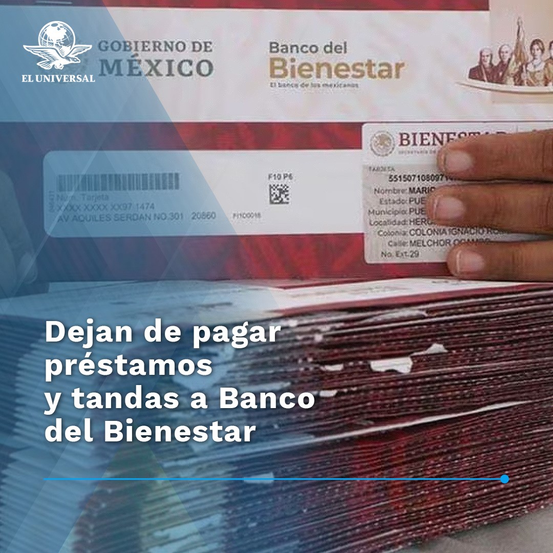 El_Universal_Mx's tweet photo. Ante la falta de pago de esos créditos los recursos se fueron a fondo perdido, por lo que el Banco Bienestar saneó dicha cartera con recursos del presupuesto, es decir, con dinero procedente del resto de los mexicanos que sí pagan sus impuestos.

https://t.co/LB4JiC3uaz https://t.co/EXTRpp6Pt3