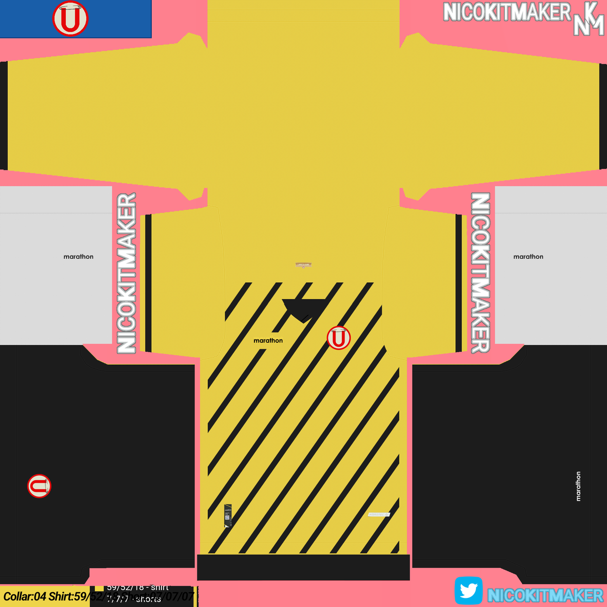 NicoKitMaker's tweet photo. @Universitario Yo quiero participar y creo q puedo ser el ganador xq ya las hice para el PES de toda la comunidad...#1MCREMAS https://t.co/VFEbR59DRB
