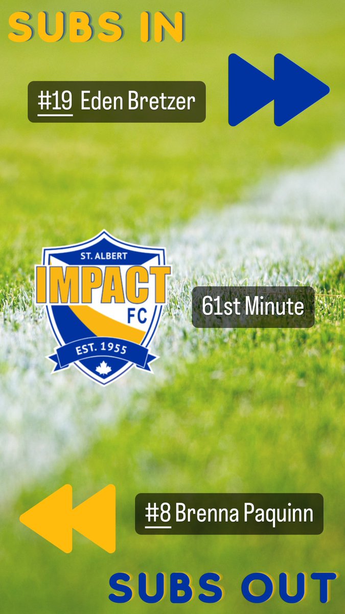 Substitution for Impact in the 61st Minute
