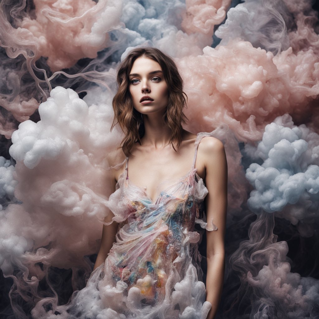 jimmygunawanapp's tweet image. #SDXL #DrawThingsAI Cloud Fashion (2023)