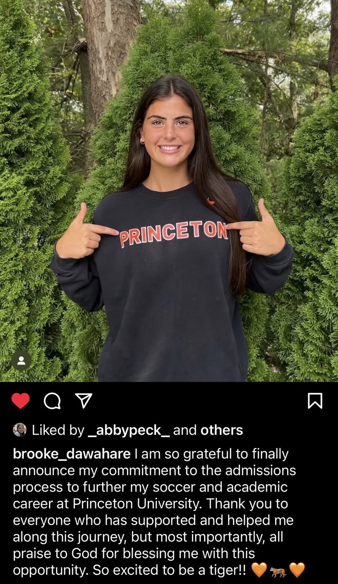 Former Lafayette soccer standout <a href="/BrookeDawahare/">Brooke Dawahare</a> announces her commitment to Princeton <a href="/PrincetonWSoc/">Princeton WSoccer</a> via Instagram. Looks like she’ll forego her final high school season to continue training at club level. Dawahare among of the highest rated female soccer recruits ever in Ky