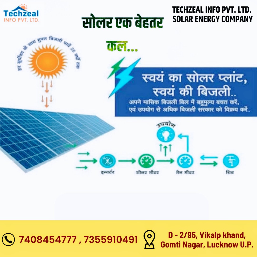 techzealpvtltd's tweet photo. क्या आप भारी-भरकम बिजली बिल से मुक्ति पाना चाहते है।
तो सोलर पैनल लगाएं और अपनी बिजली के बिल को जीरो करें। 🌞🏠
केंद्र व राज्य सरकार द्वारा दिए जा रहे सब्सिडी का लाभ उठाएं।
25 साल की वारंटी सोलर पैनल
आज ही हमसे संपर्क करें।👈
📱7408454777 https://t.co/FNDme3jrlz