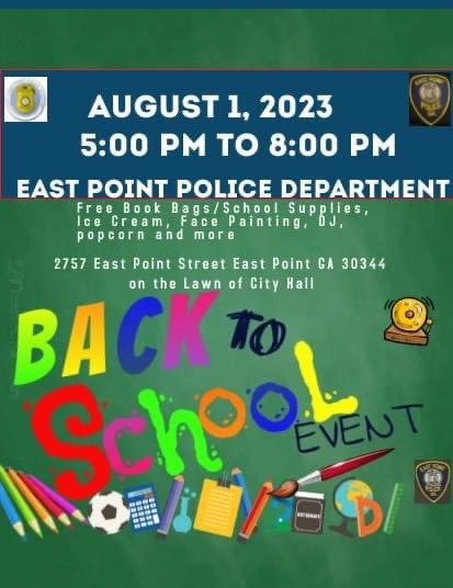 drlmrogers's tweet image. The East Point Police Department Back to School Event.

#eastpoint #eastpointga  #communityevent