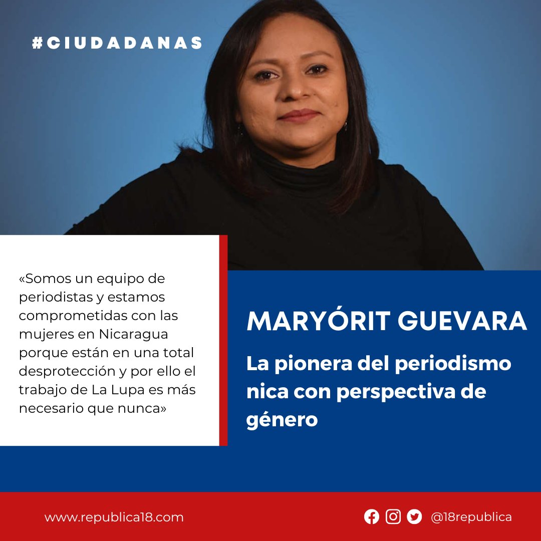 Tres meses después de haberse exiliado en España, Maryórit Guevara fundó @lalupa_ni, un medio con una apuesta firme en profundizar en las desigualdades de género y la violencia, flagelos vividos por la propia periodista. Esta es su historia. @Maryoritgg👇
republica18.com/maryorit-gueva…