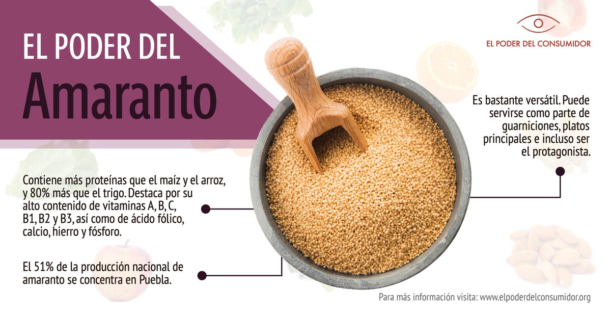 elpoderdelc's tweet photo. El amaranto se coloca junto al maíz en un sitio privilegiado de la alimentación mexicana, así como en la cultura y la cosmogonía de pueblos y comunidades mesoamericanas 🌱🧑🏽‍🌾.

Conoce sus aportes nutrimentales y beneficios 👇🏽
https://t.co/8NMwaJ9SsJ https://t.co/k2Nev05n0p