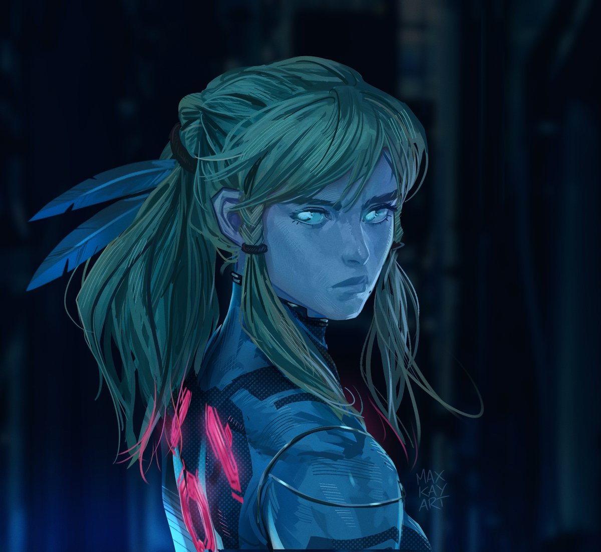 To them, she is something else - something frightening.
---
#metroid #samus