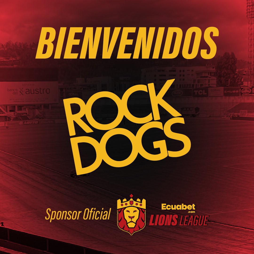 DCuencaOficial's tweet photo. Un nuevo auspiciante se une a la familia colorada ❤️🖤
Estamos felices de dar la bienvenida a #RockDogs como auspicio oficial de nuestra Lions League 🏆🦁
#VamosCuenca
#RockDogs https://t.co/6aXWyUZRM7
