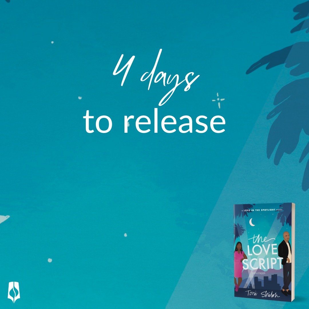 Four more sleeps and I can't wait! The Love Script by @tonishilohwrites releases Tuesday, August 1st! There's still time to pre-order your own copy!  tonishiloh.com/the-love-script 
#TheLoveScript #LoveintheSpotlightseries #RomCom #StepintoaShilohBook @bethany_house