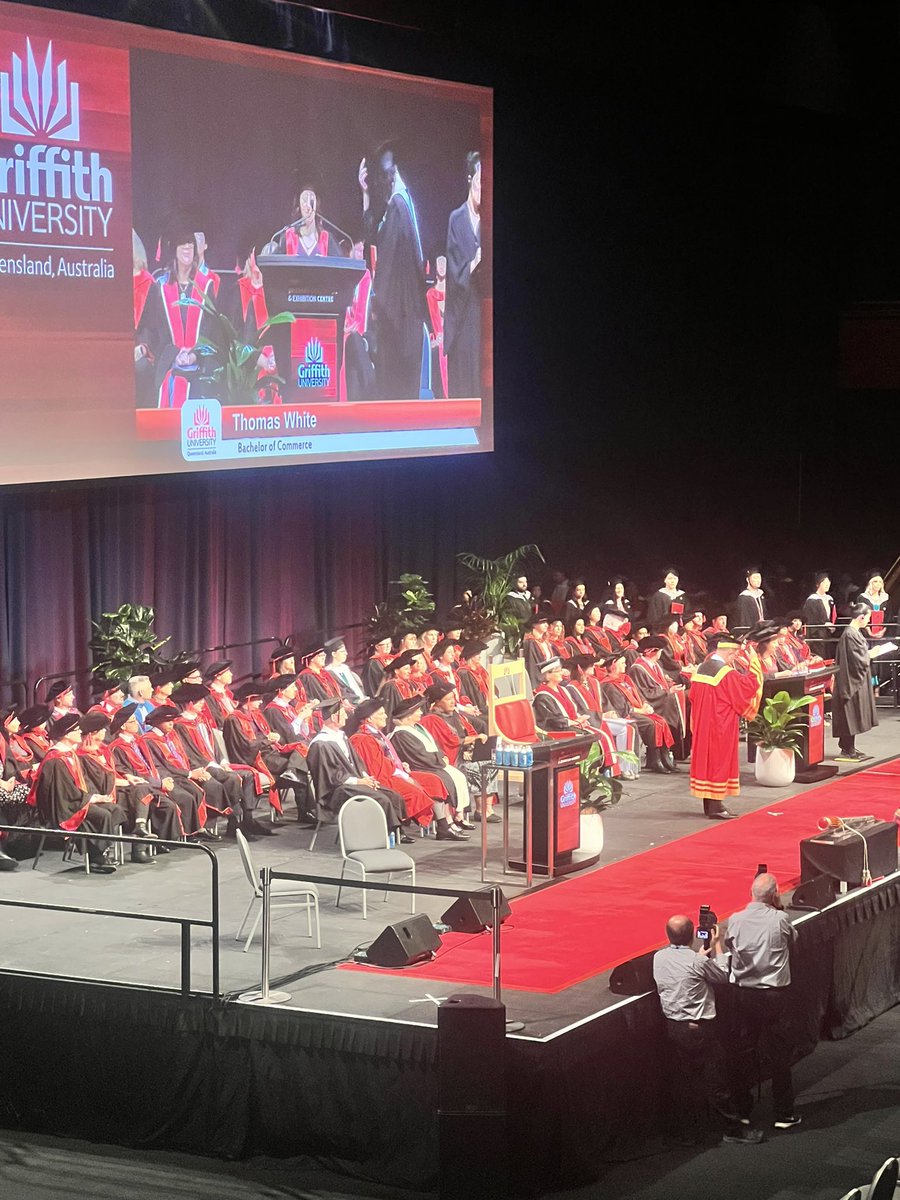 JadeDemnar's tweet photo. Shoutout to the @GriffithUniVC degree announcer she has pronounced every name like she’s a native speaker of every language. Amazing https://t.co/TS5ORopReM