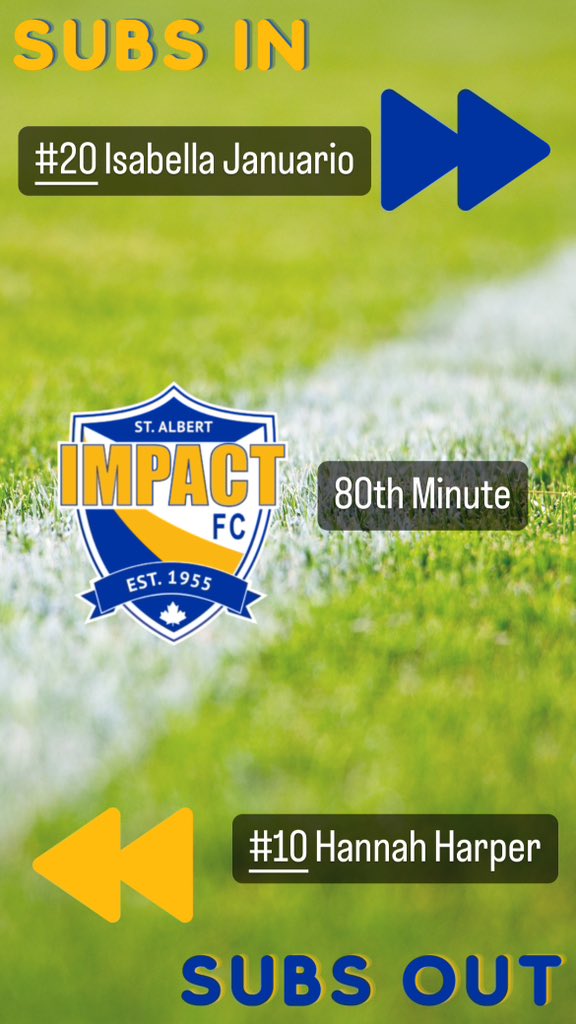 Substitution for Impact in the 80th Minutes