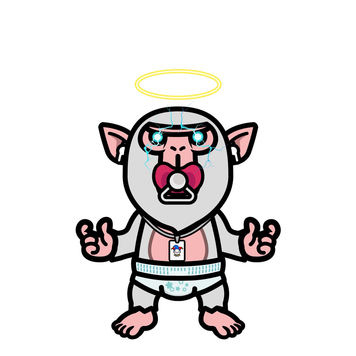 4ForeverBlessed's tweet photo. @dxob I'm ready for the evolution! Join us for the revolution! Let's #BAPEin @BAPETAVERSE #WGB #WGM #BVLT

Art by @RedRabit. https://t.co/MS6fXNMoAt
