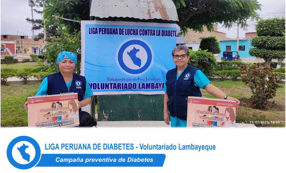 ligadiabetes's tweet photo. Campaña educativa de diabetes en el Pueblo Joven San Martín - Lambayeque, lunes 25 de julio.
Voluntariado Lambayeque, participan: 
✨Lic. Enf. Rosa Rodríguez Villalobos
✨Lic. Enf. Cecilia Villoslado Calderón
✨Téc. Enf. Edith   Niño Ventura
✨Int. Enf. André Rivero Zapata https://t.co/fzplMTXOhm