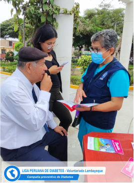 ligadiabetes's tweet photo. Campaña educativa de diabetes en el Pueblo Joven San Martín - Lambayeque, lunes 25 de julio.
Voluntariado Lambayeque, participan: 
✨Lic. Enf. Rosa Rodríguez Villalobos
✨Lic. Enf. Cecilia Villoslado Calderón
✨Téc. Enf. Edith   Niño Ventura
✨Int. Enf. André Rivero Zapata https://t.co/LQQJhf4iIp