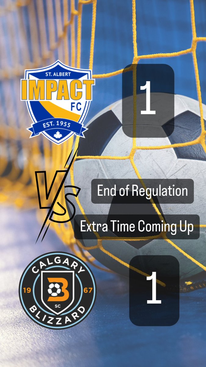 Game is still tied at the end of regulation. Stay tuned for Extra Time