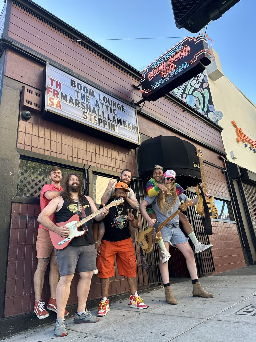 The Bay Area Boyz are ready to shred at <a href="/BoomBoomRoomSF/">Boom Boom Room</a> w/ <a href="/KnowMadFam/">KnowMads</a> for <a href="/MercyofMLB/">MercyofMLB</a> birthday 🥳🌉🎂 Doors at 8 we on at 9 💃🏻 🪩 🕺🏼 Pull up or send your people to this historic venue 🚀🚀🚀