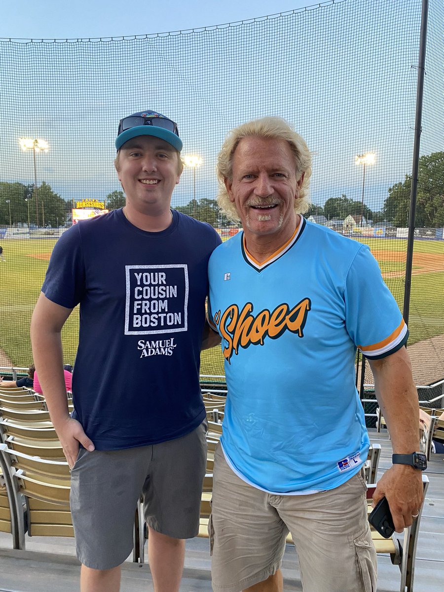 Birchum614's tweet photo. @ShoesBaseball @AEW @MyWorldPod @RealJeffJarrett @MiLBPromos Would go great with the picture! https://t.co/gr5YLgif5J