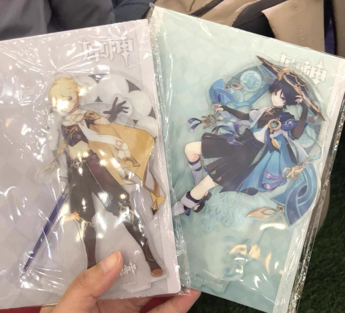 So im going to hoyofest last day and accompany my friend to get her aescara standee  really really really rough day but otsu!