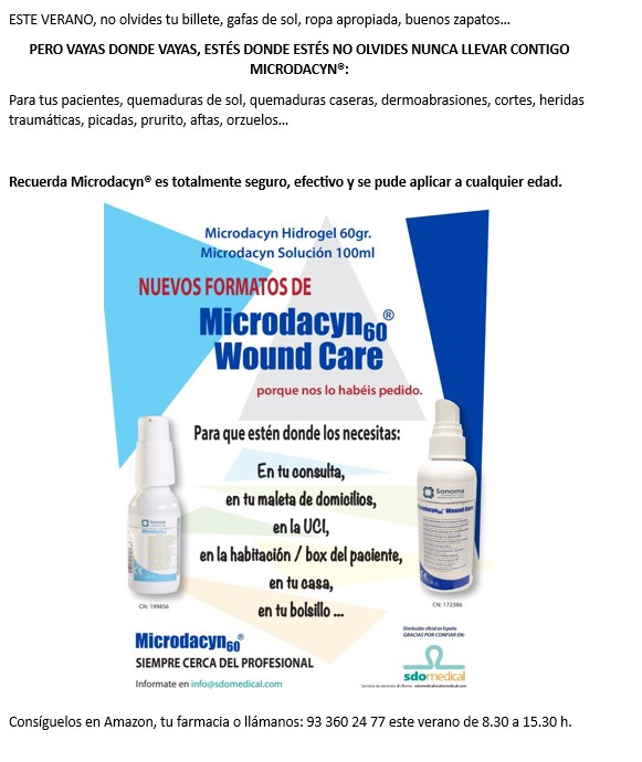Ulcerasnet's tweet photo. 👉🏼Este verano no olvides llevar contigo #MICRODACYN
Quemaduras, dermoabrasiones, cortes, heridas, picaduras, prurito, aftas, orzuelos...
😀Te contamos cómo conseguirlo en esta imagen https://t.co/ynjofIPY0B