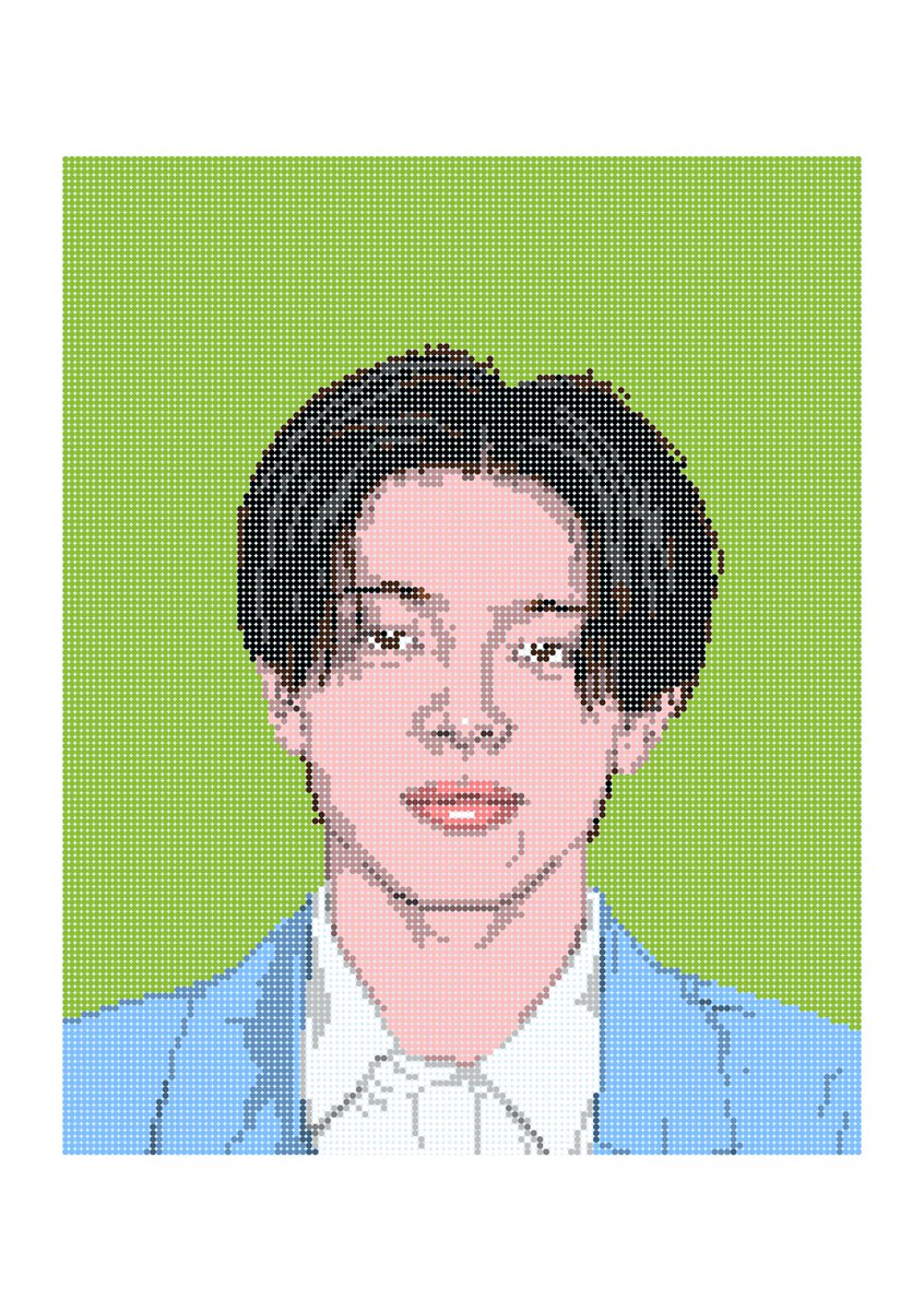 raymondintokyo's tweet photo. DOTrait : imase / Raymond
@imase_1109 @raymondintokyo 
#imase #이마세 
#art #contemporaryart #アート #現代アート #portrait #肖像画 #dotrait #fanart 
#followme https://t.co/U1dqCBO5KY