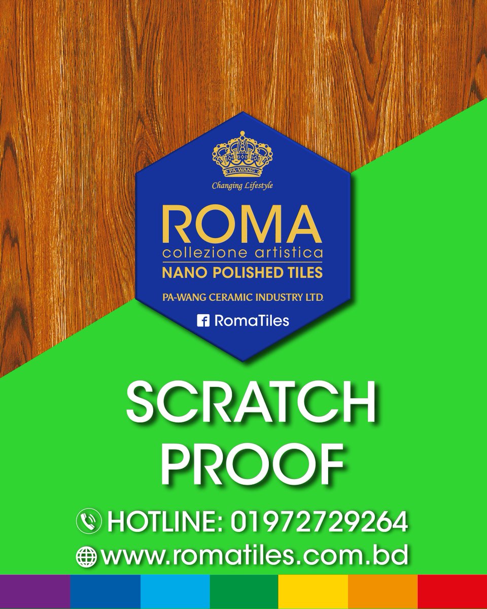 romatiles's tweet image. #ScratchProof #LuxuryTiles #ROMA #ROMATiles #Tiles #pawangceramic #ceramics #numberoneceramicstiles 
👉 To know more about ROMA tiles or to order online, please visit:  romatiles.com.bd 
☎️ To order directly by phone or for details, please call: +88 01972-729264