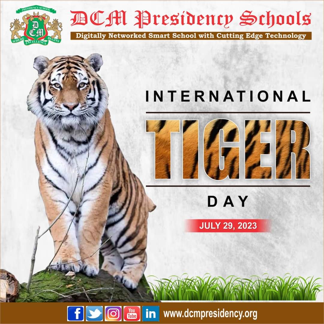 #WorldTigerDay #InternationalTigerDay
#SaveOurTigers #TigerConservation
#ProtectTigers #SaveTheTigers #TigerDay
#WildlifeConservation #EndangeredSpecies
#TigerHabitat #TigerAwareness
#ConservationEfforts #DCMP