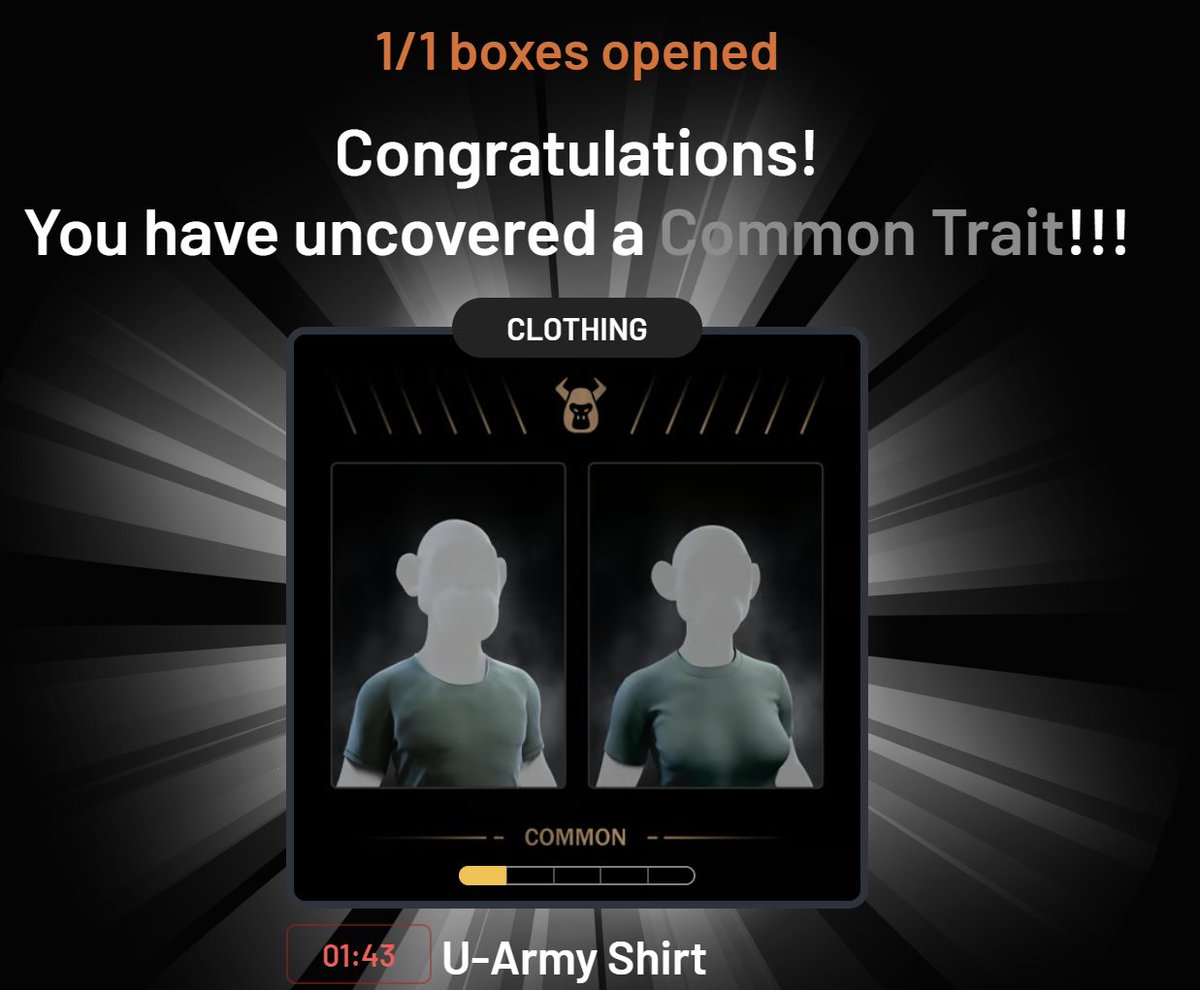 Lootbox Booty today #SacrificersSecretTrials