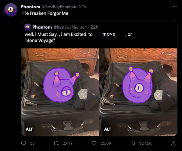 frogsuop's tweet photo. poor phantom 
#RedrawTempus #BettelCallLol https://t.co/LOCdgfIylu