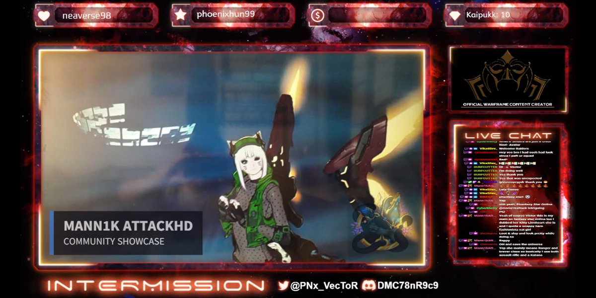 PNx_VecToR's tweet photo. COMMUNITY SHOWCASE FEATURES!
@MannikAttack
@shemarria
@CyberMercy
Paladin-Ksai
As always thank you so much for your support and submitting work to be featured on the showcase! You are amazing artists!
#warframe #PhantasyStar #MannikAttack #Palasinksai #Shemarria #cybermercy https://t.co/iXO6VThCvX