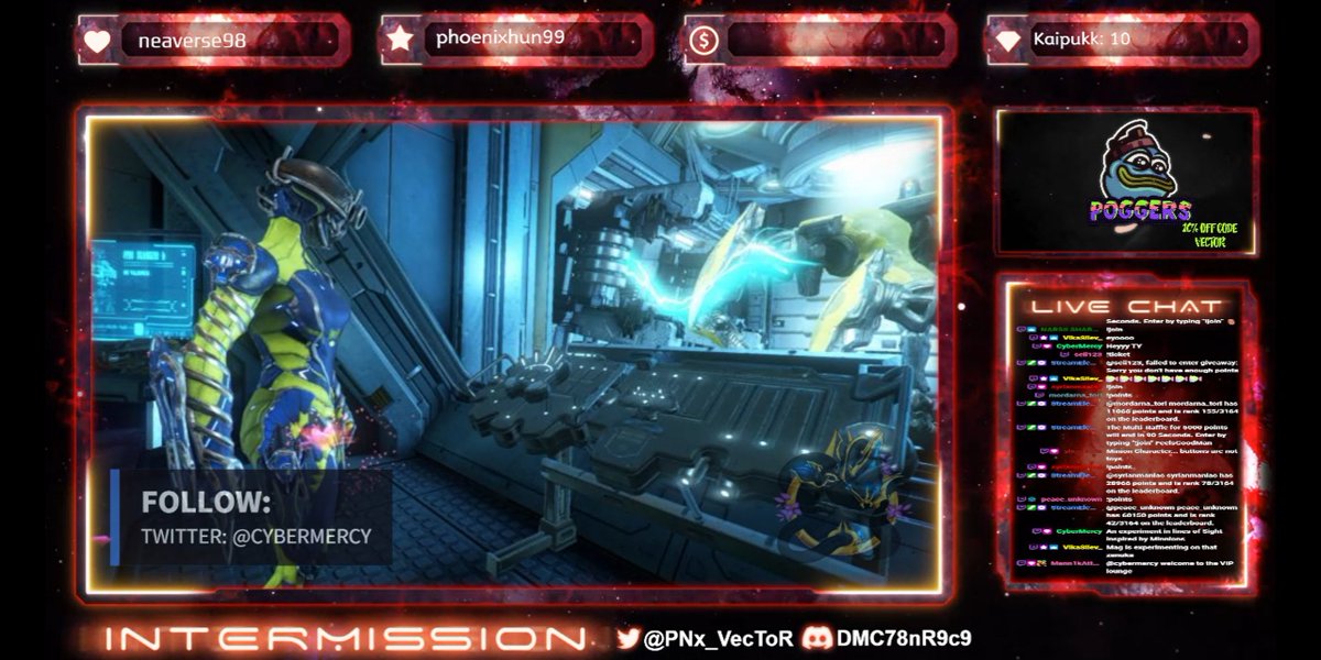 PNx_VecToR's tweet photo. COMMUNITY SHOWCASE FEATURES!
@MannikAttack
@shemarria
@CyberMercy
Paladin-Ksai
As always thank you so much for your support and submitting work to be featured on the showcase! You are amazing artists!
#warframe #PhantasyStar #MannikAttack #Palasinksai #Shemarria #cybermercy https://t.co/iXO6VThCvX