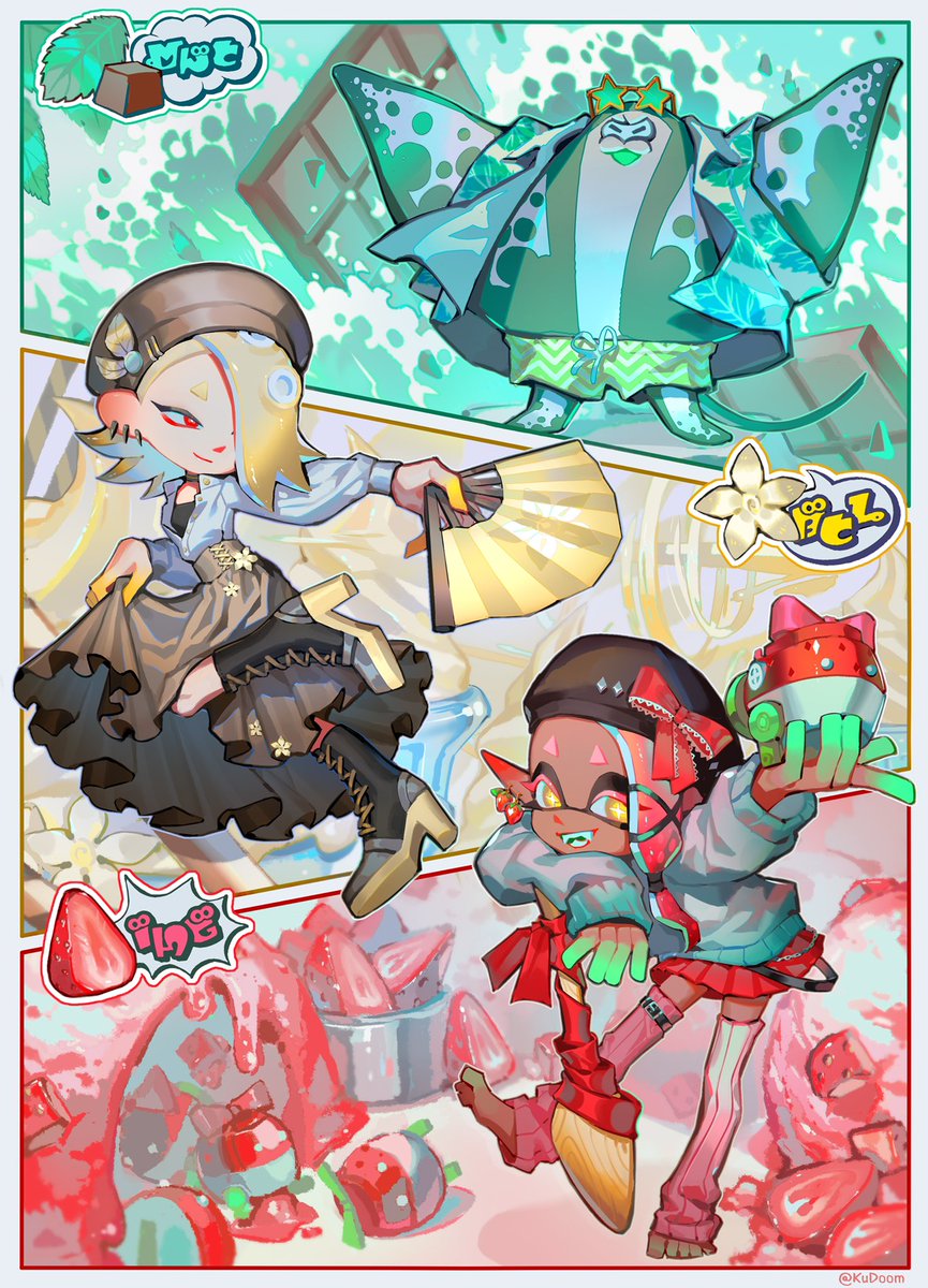 KuDoom444's tweet image. 🍓🍦🌱  #Splatoon3 #Splatfest