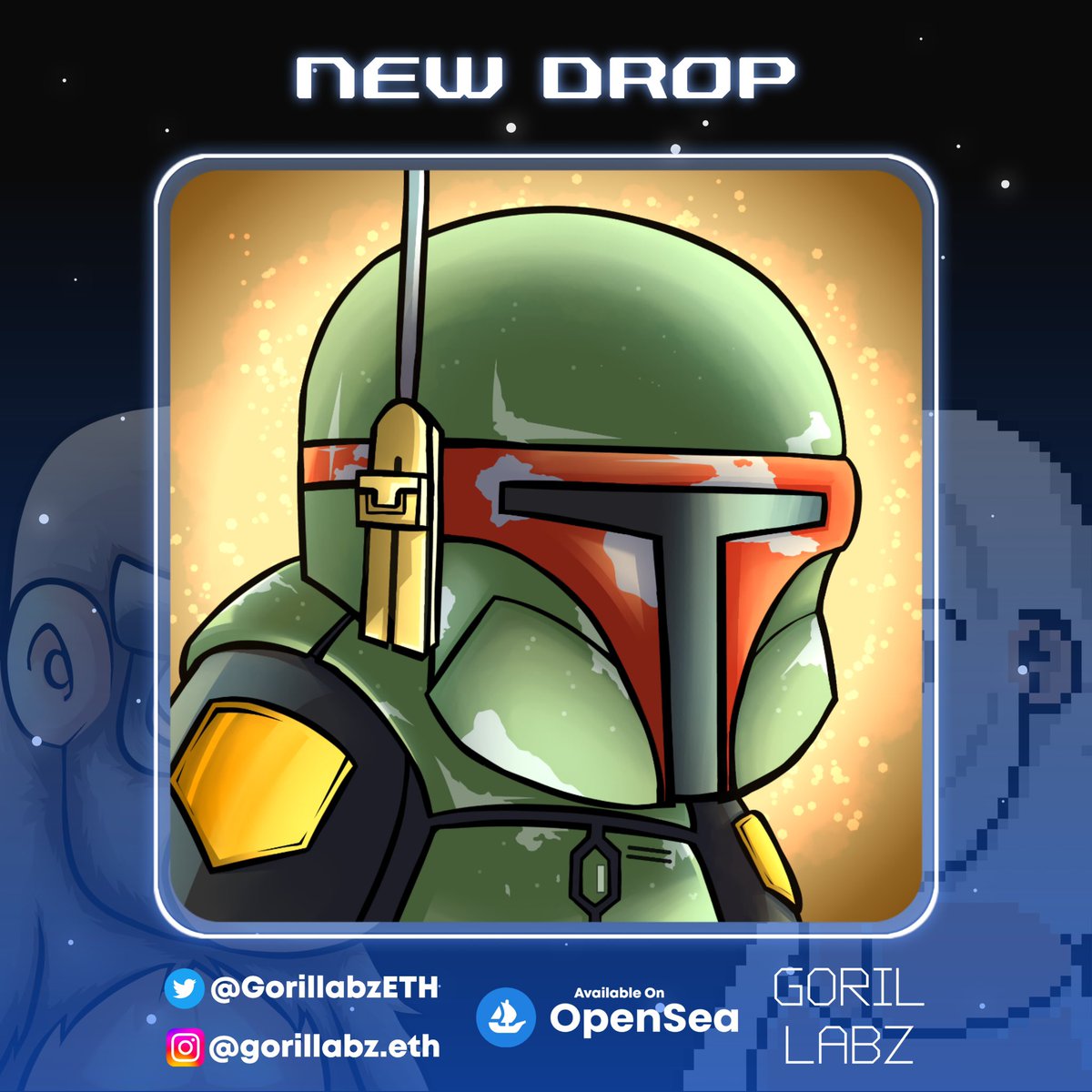 🚨NEW DROP🚨 

NEW Gorilla has coming !
Gorilla Boba Fett Inspired by @Beccamb20 ❤️‍🔥
 
FP : 0.005 $ETH (Polygon) 💸

Let's check this Gorillabz here : 
opensea.io/assets/matic/0…

I hope u like it @Beccamb20 🥰
#NFTCommunity #NFTgang #VERTICALNFT