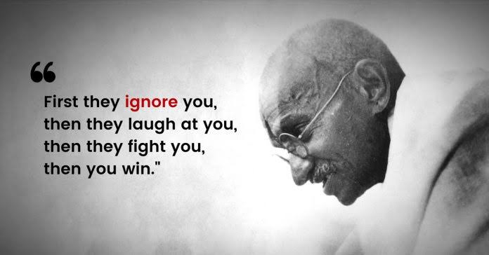 #MahatmaGandhi #Quote #Gandhi_is_immortal