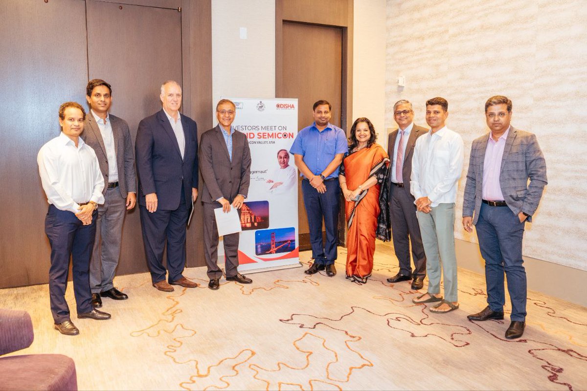 MoSarkar5T's tweet photo. A delegation from #Odisha Govt during the United States visit discussed with top Silicon Valley industry leaders. Many large IT &amp; Semicon MNCs including @Integreon, @celonaio, Global HDI PCB Manufacturing Inc, expressed their investment intention in Odisha during the discussions. https://t.co/rw9LRYhhJF