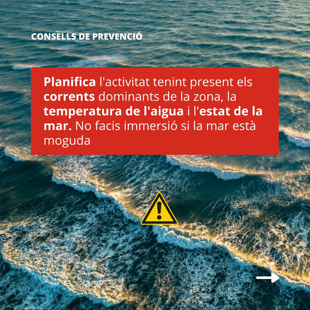 emergenciescat's tweet photo. El submarinisme és una activitat que pot comportar alguns perills. Quan bussegis tingues present:

👫 No anar sol
🚩 Senyalitzar la teva presència amb una boia
💨 No abusar de la teva resistència en apnea
🌊 Vigilar els corrents marins https://t.co/WQ8gpyULLx