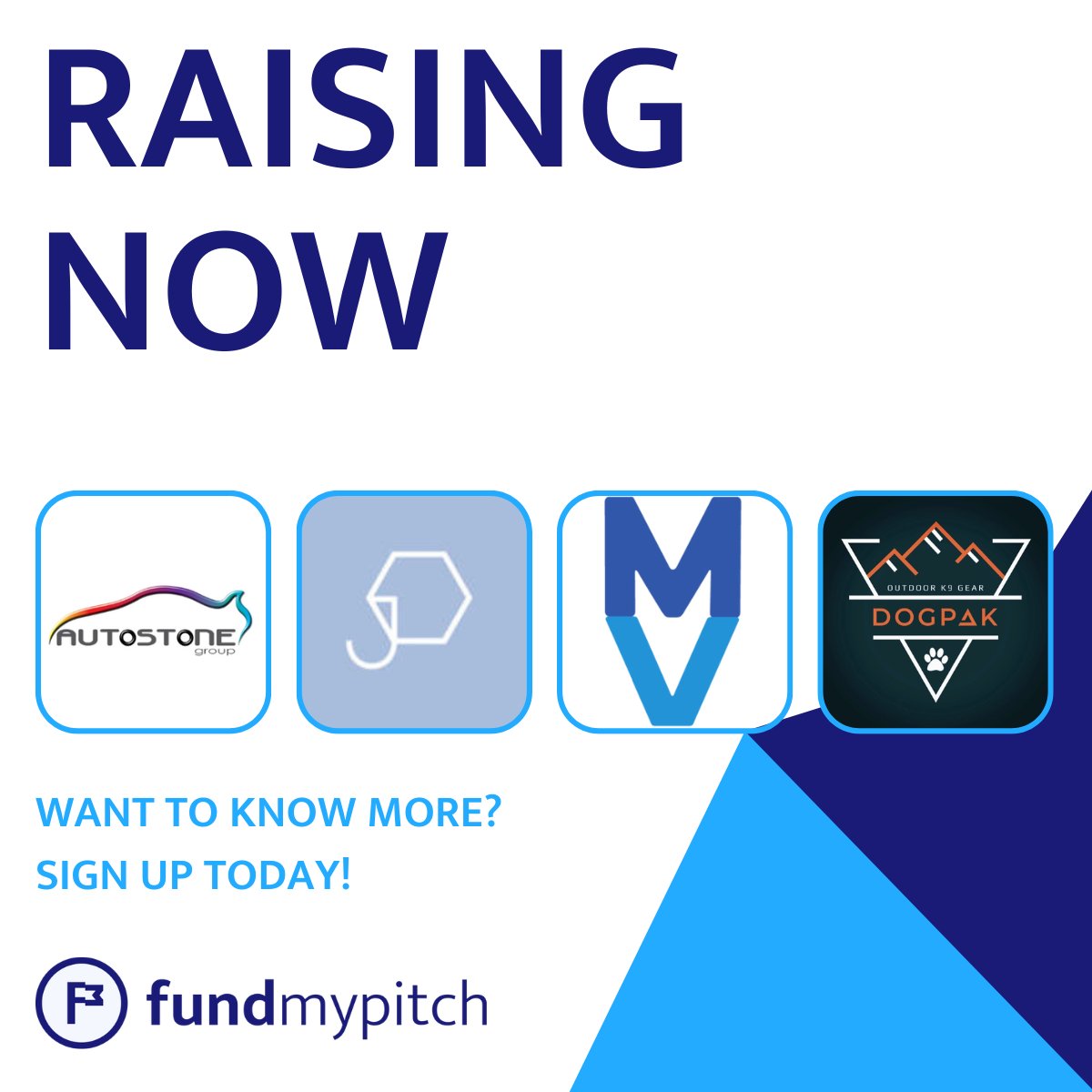 Check out the latest pitches to go live last week on FundMyPitch:

See all the campaigns and sign up here: buff.ly/432R4gP