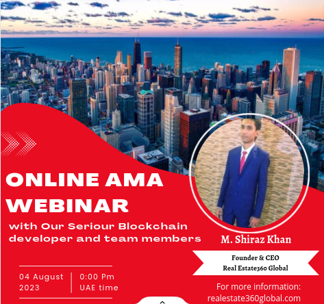 RE_Coin_'s tweet photo. Online Webinar AMA Session with Founder and all team members would be held on 04 August 2023. https://t.co/oPzr8qMjeB