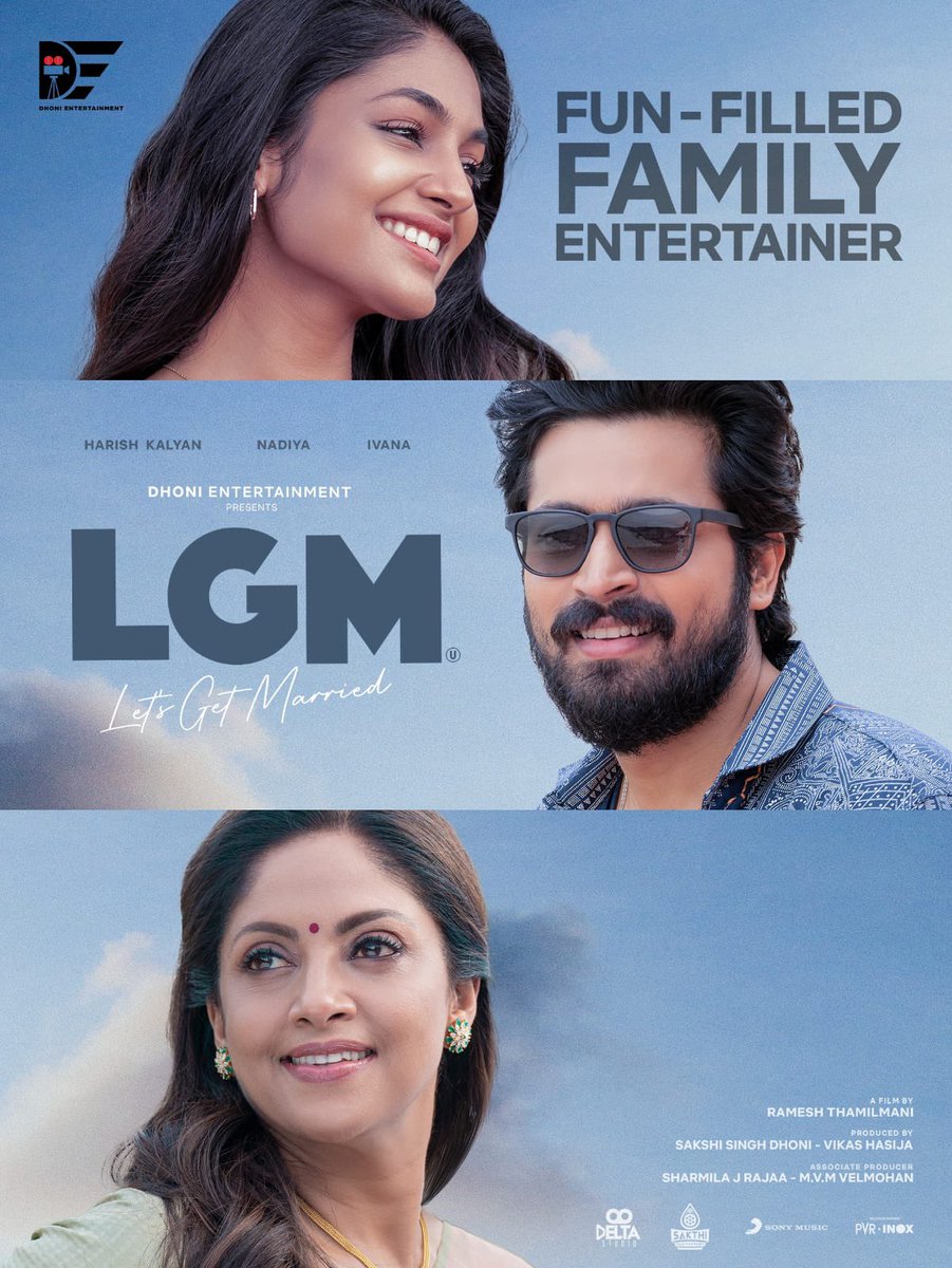 Don't miss the fun family entertainment in #LGM - now running successfully in theatres! @DhoniLtd @msdhoni @SaakshiSRawat @Ramesharchi @iamharishkalyan @i__ivana_ @ActressNadiya @iyogibabu @rjvijayofficial @vp_offl @Actor_Srinath @vaidhyamohan5 @VinodhiniUnoffl @janakisabesh…